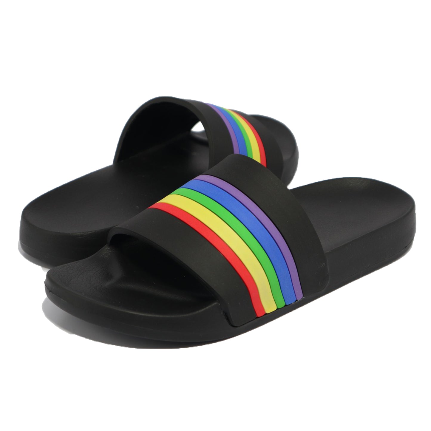 Slide Pride Rainbow Negro B.A.