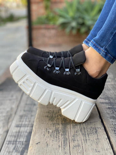 Women's Tennis Platform Chunky Sneakers Model