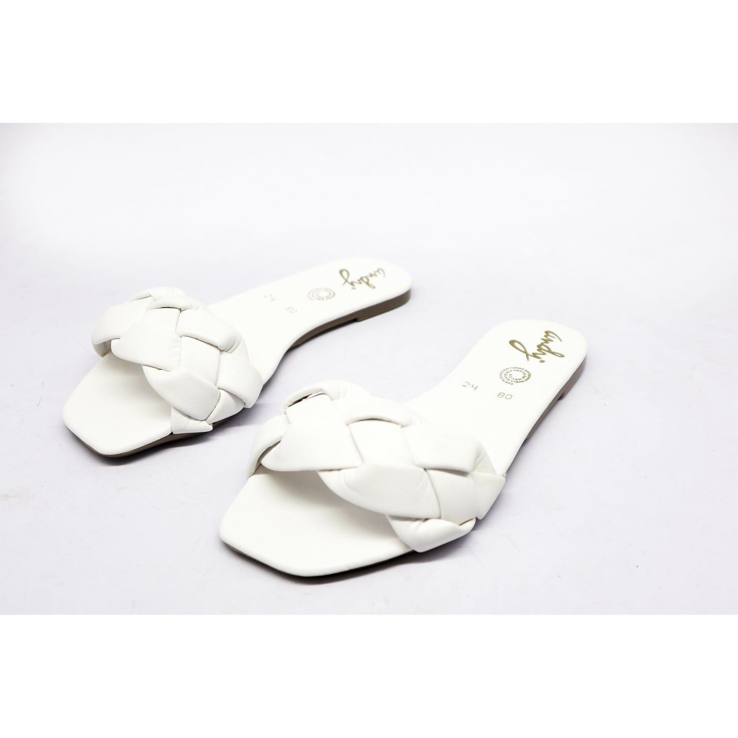 Copy of Andy Braid White Sandal