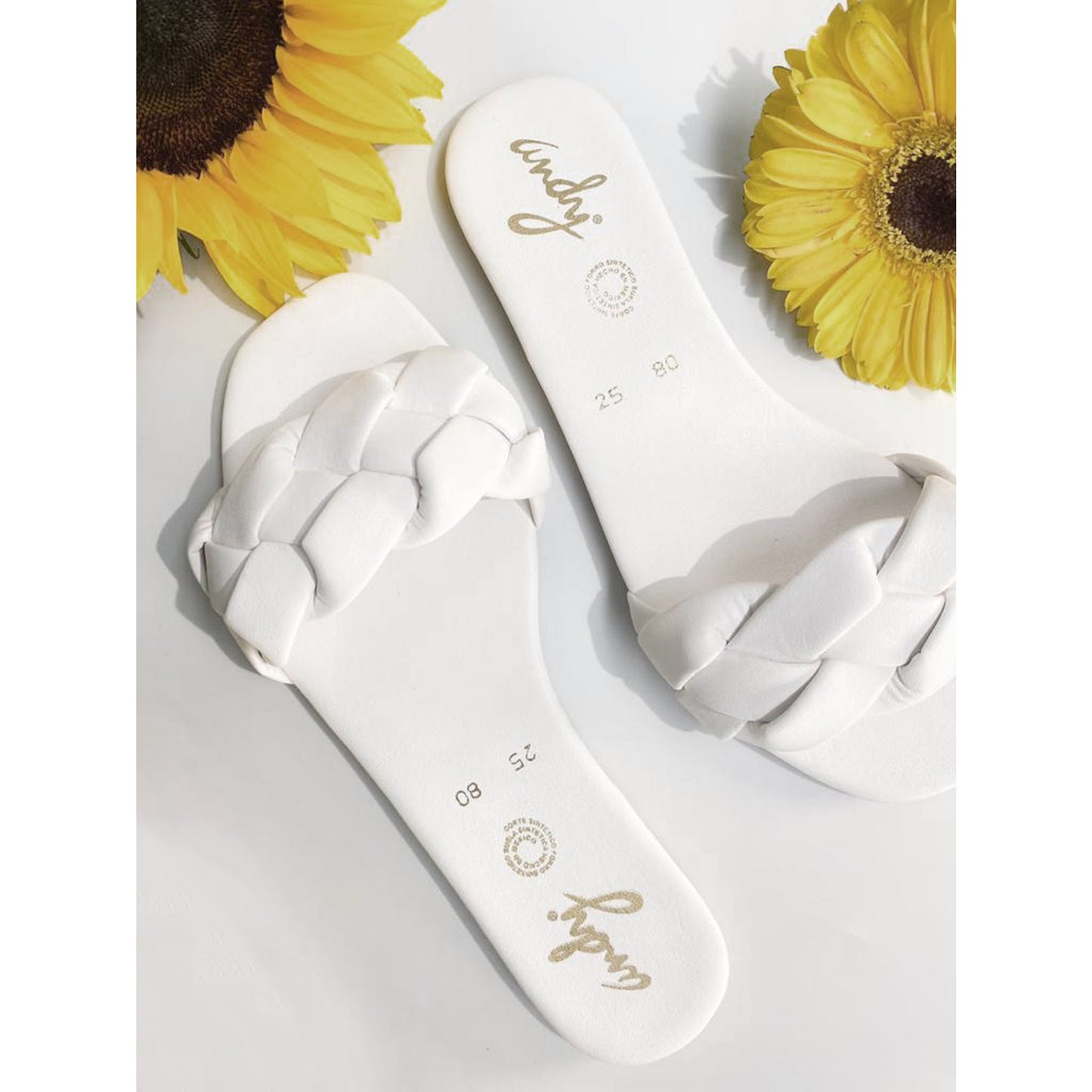 Copy of Andy Braid White Sandal
