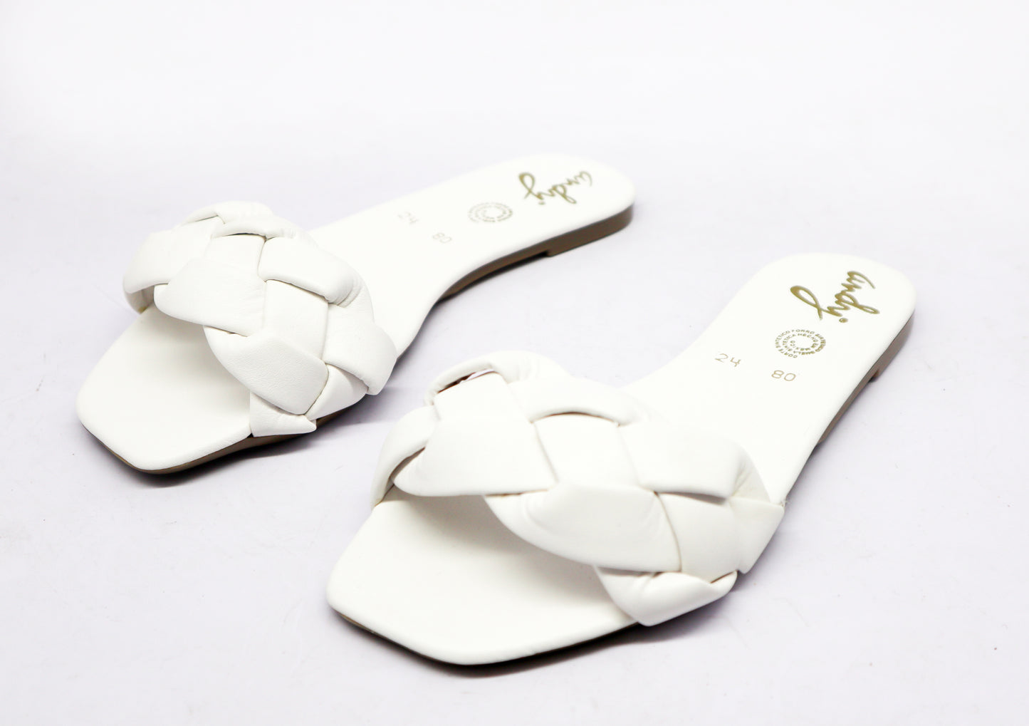 Copy of Andy Braid White Sandal