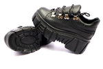 Kit Tenis mujer plataforma Negro + Cordones